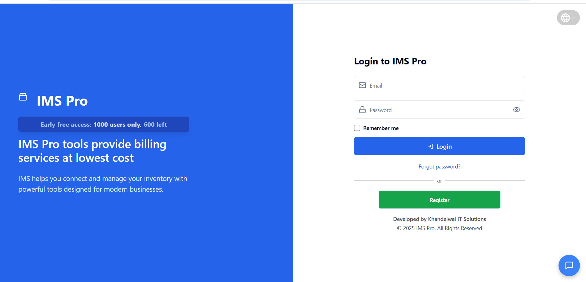 IMS - Inventory Management System